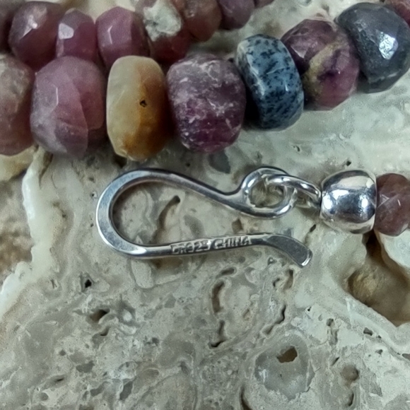 Jay King Faceted Malawi Pink Sapphire Gemstone Necklace - Picture 6 of 8